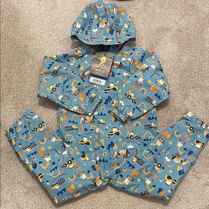 Jan & Jul Kids Thin-Lined Puddle Day Play Rain Suit